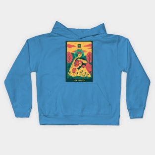 Tarot Card - Strength Kids Hoodie